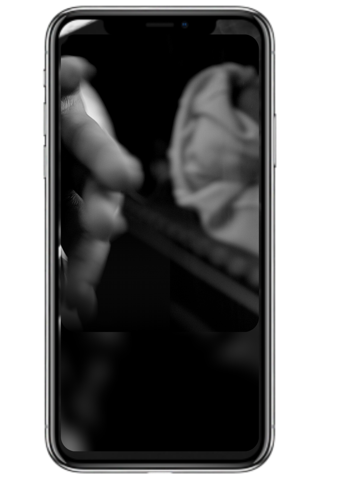 floating black phone with hand reflection to research business tips and advice